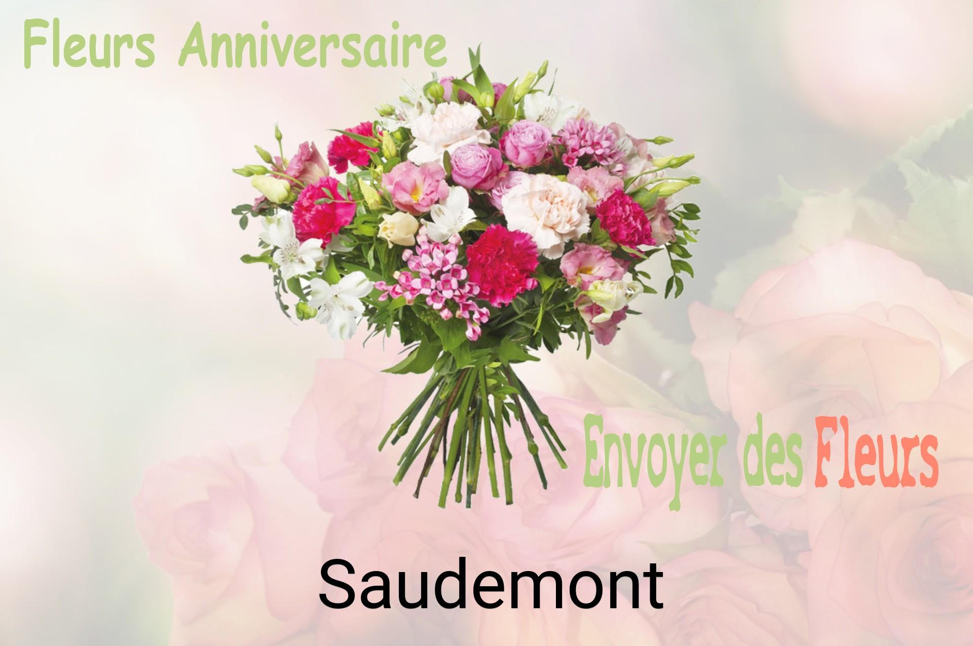 Bouquet de fleurs d’anniversaire livré à Saudemont